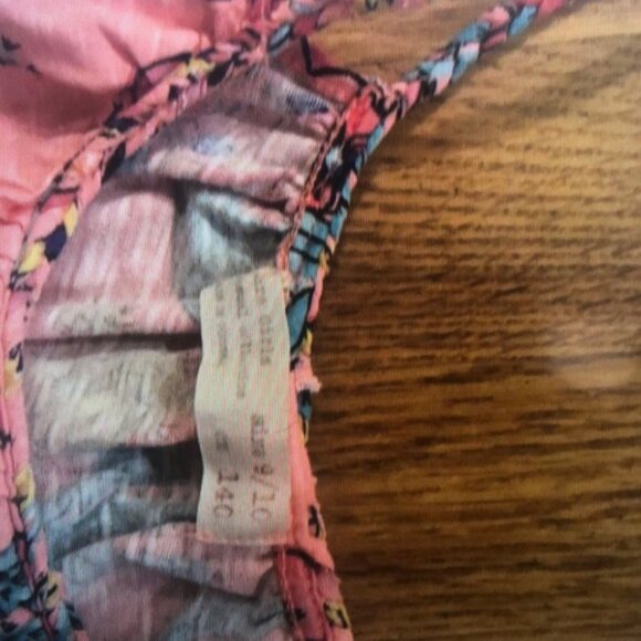 Floral Pink Kids Casual Dress - Picture 2 of 3